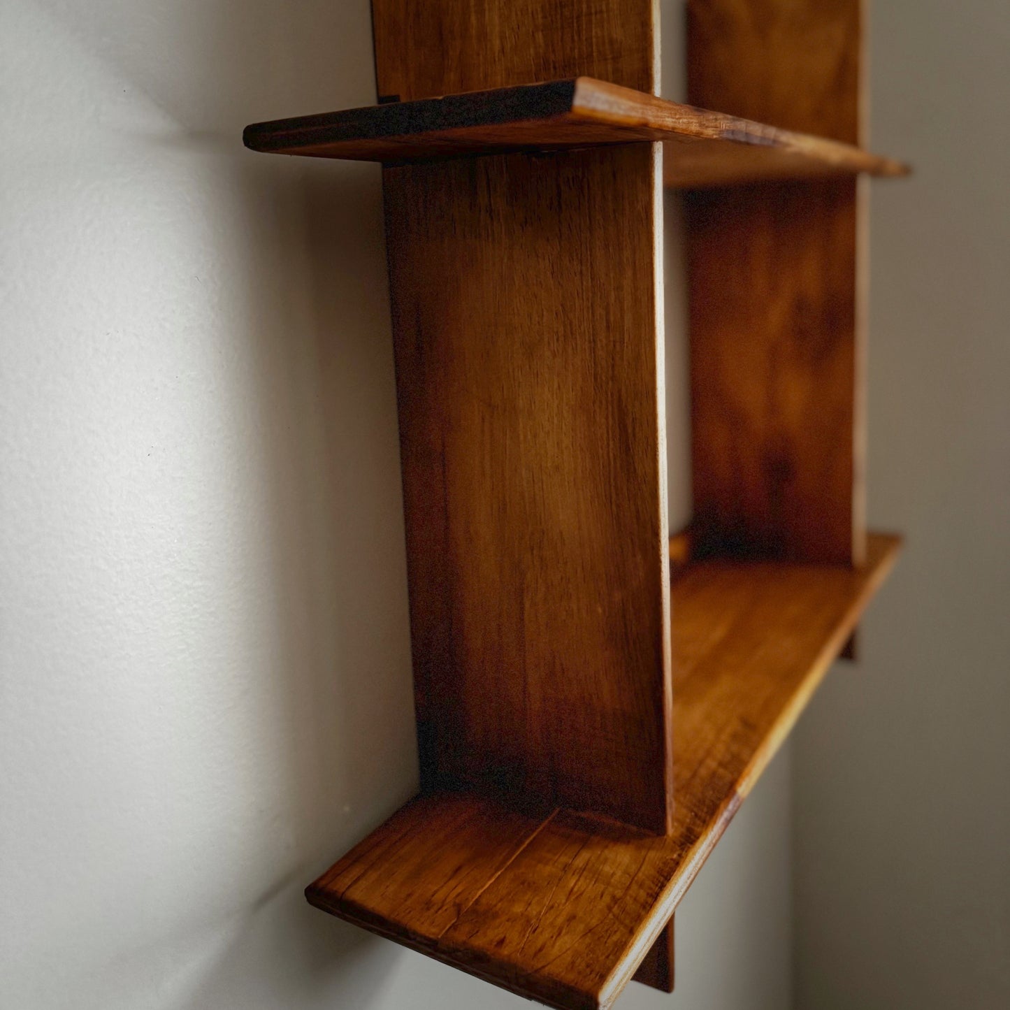 Two Tier Square Shelf | Farmhouse Shelf | Rustic Shelf